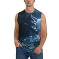 thumbnail image 1 of Balery Heart Axolotl Camisetas sin mangas para hombre, absorbe la humedad y protege contra el mal olor.-3X-Large, 1 of 7