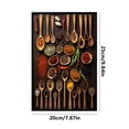 thumbnail image 2 of Vintage Farmhouse Kitchen Art Canvas Wall Decor, Spices & Spoons Still Life Canvas Print For Dining Room, Retro Country Style Wall Art Decoration, Perfect For Home & Kitchen, 2 of 5