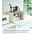 thumbnail image 3 of Yamazaki Home Bread Box - Two Styles, White, Steel, Horizontal, Supports 22.2 pounds, Handle, No Assembly, 3 of 8