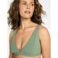 thumbnail image 5 of Time and Tru Women's and Women's Plus Ribbed Triangle Bikini Top, Sizes XS-3X, 5 of 5