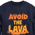 thumbnail image 3 of Instant Message - Gamer - Avoid the Lava - Toddler & Youth Crewneck Fleece Sweatshirt, 3 of 6