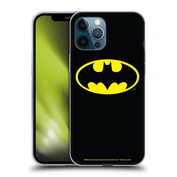Head Case Designs Officially Licensed Batman DC Comics Logos Classic Soft Gel Case Compatible with Apple iPhone 12 Pro Max