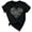 Black, variant on Womens Graphic T-shirts Short Sleeve Crewneck Tees Heart Print Stylish Casual Summer Fashion Tops Black L