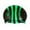 Black/Green Candy Stripe, variant on Water Gear Jazz Silicone Swim Cap - BLUE/JADE
