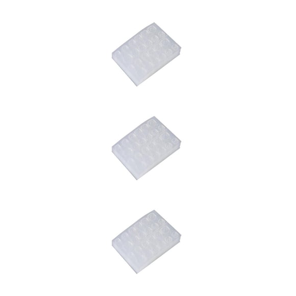 Soidarity Paquete de 50 pestañas de silicona para uñas, autoadhesivas, accesorios para mujeres, grifo adhesivo, pasador de doble cara, diseño Type1