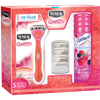 Schick Quattro For Women Razor, Razor Blade Refills and Skintimate Shave Gel Gift Set - 1 Schick Quattro For Women Razor, 5 Razor Blade Refills and 1 Skintimate Shave Gel