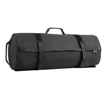 KFFKFF Adjustable Workout Sandbag with Handles, 50-125 lbs Capacity for Strength Training, Cross-Training, and Home Gym Exercises, Black (Unfilled)