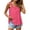 Hot Pink, variant on KaLI_store Tank Tops Womens Summer Tank Tops Casual Sleeveless V-neck Loose Fit Cotton Tees Shirts Red,XL