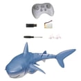 thumbnail image 4 of Tiburón de juguete de alta simulación RC 1:18, 2,4 G, impermeable, eléctrico, control remoto Azul, 4 of 9