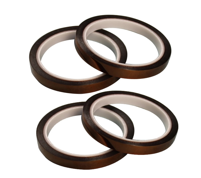 INTSUPERMAI 4 Rolls Tape High Temperature Heat Heat Resistant Tape Sublimation Heat Press Transfer Tape 10mm*30m/Roll
