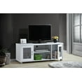 thumbnail image 7 of Contemporary Home Living 57" White Entertainment Center with Charcoal Finish, 7 of 7