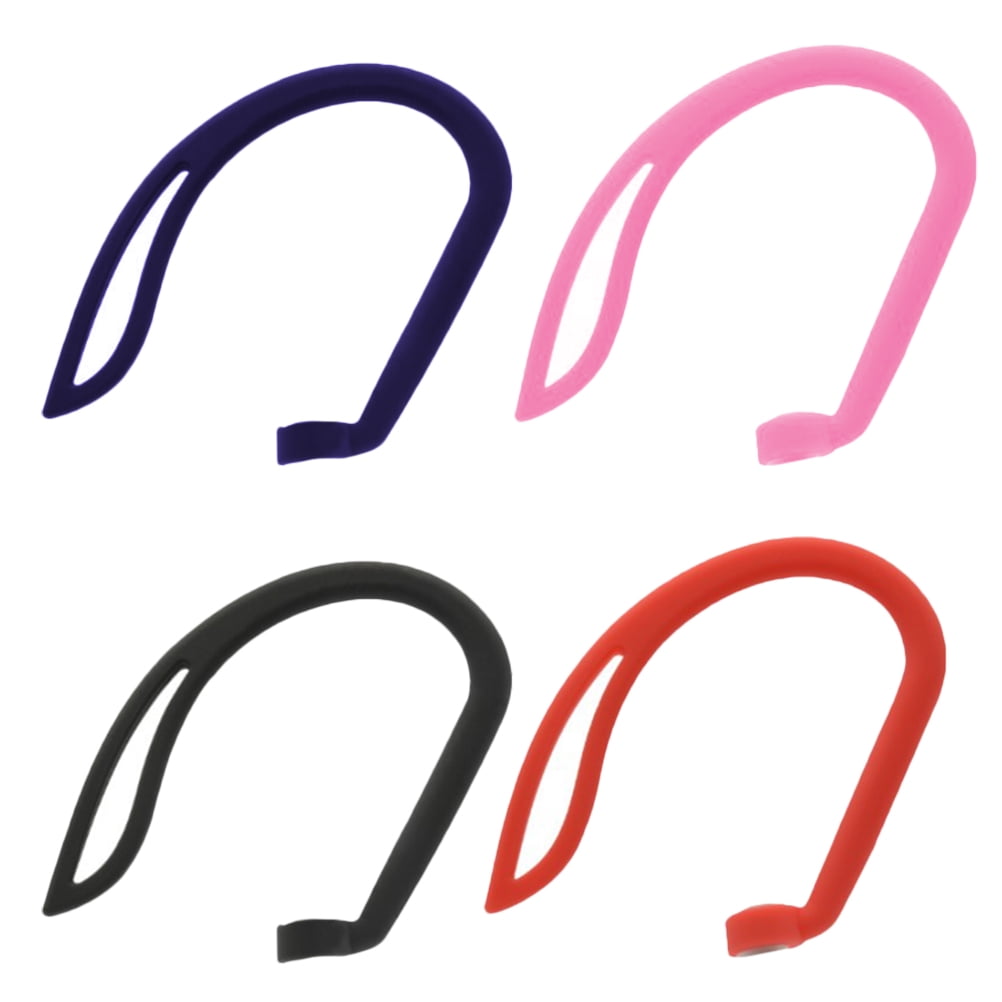 AURARMLET 4Pcs Flexible Silicone Protective Ear Hooks for Wireless Earbuds Washable and Replaceable
