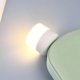 thumbnail image 4 of (4 luces blancas + 4 luces cálidas) Luces USB de noche, mini bombilla LED, enchufable, blanco cálido, compacta, ideal para dormitorio, baño, guardería, pasillo, 4 of 5
