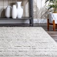 thumbnail image 5 of nuLOOM Jolene Shaggy Striated Area Rug, 7' 6" x 9' 6", Jolene Grey, 5 of 5