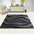 thumbnail image 3 of Area Rug Indoor 80"x58"in Non-Slip Wear Resistant Floor Mats Soft Large Carpets for Living Room Bedroom Home Decor Undulating Waves, 3 of 7