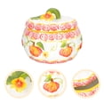 thumbnail image 4 of Pumpkin Shape Candy Jar Ceramic Storage Jar Halloween Gift Jar Ceramic Candy Holder, 4 of 8