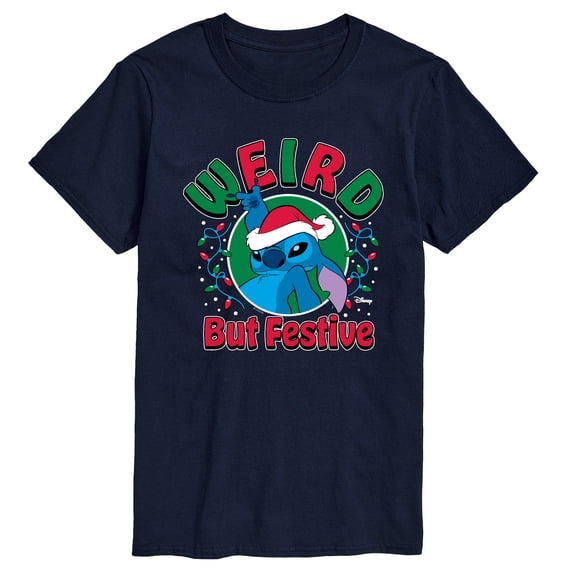 Lilo & Stitch - Weird But Festive Stitch - Men's Short Sleeve Graphic T-Shirt