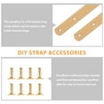 thumbnail image 4 of ADDHAT 1 Pair DIY Bag Handles Yellow Replacement Supply for Women Craft Projects with 8 Rivets, 4 of 7