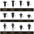 thumbnail image 5 of 240PCS Bumper Retainer Clips Car Plastic Rivets Fasteners Push Retainer Kit Most, 5 of 6