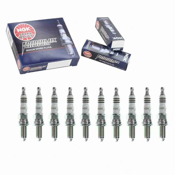 10 pc NGK 8196 Iridium IX Spark Plugs for 98069-5697Q-HE 99000-79L65-012 BY480-DCPR6 MZ602089 Ignition Wire Secondary Fits select: 1991-1993 BMW M5
