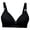 1-Black, variant on Ersazi Comfortable Bras for Women Women Wireless Large Size Pull Together Bra Comfortable Underwear Black 40