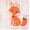 Foxes, variant on Hudson Baby Infant Boy Cotton Muslin Swaddle Blankets, Foxes, One Size