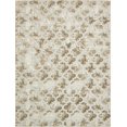 thumbnail image 2 of Unique Loom Trellis Collection Vintage Geometric Transitional Indoor and Outdoor Flatweave Area Rug, 9 x 12 Feet, Ivory/Brown, 2 of 5