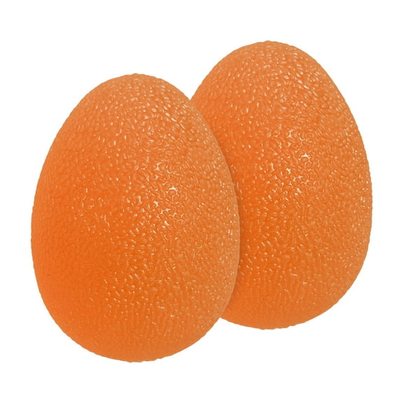 Uxcell Hand Exercise Balls, Squeeze Balls Stress Ball for Adults Grip Strengthening Occupational Equipment Orange