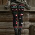 thumbnail image 3 of Christmas Leggings for Women Elastic High Waist Slim Fit Festive Print Thermal Leggings Workout Yoga Pants, 3 of 7