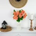 thumbnail image 3 of Northlight Real Touch™ Coral Orange Artificial Lotus Floral Sprays, Set of 6 - 25", 3 of 9