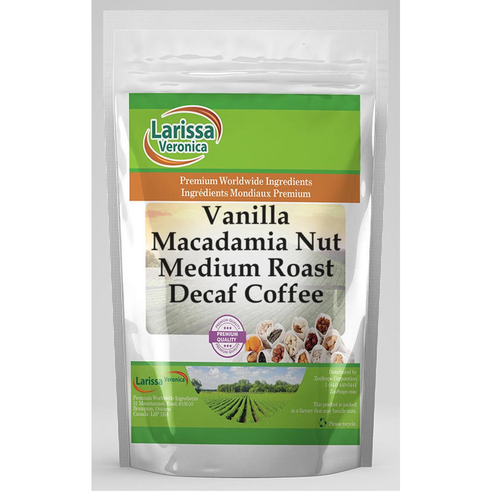 Vanilla Macadamia Nut Medium Roast Decaf Coffee (Gourmet, Naturally