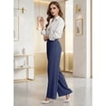 thumbnail image 4 of Pantalón Palazzo Plisado, Cintura Alta y Corte Amplio, Elegancia y Comodidad para Mujer, 4 of 5