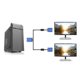 thumbnail image 1 of ZHAOCHENG Cable VGA de pantalla dividida 1 entrada 2 salidas, 1 of 3