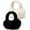 Black + White, variant on Winter Warm Ear Muffs for Women Foldable Earmuffs Fluffy Soft Ear Warmers, Warm Ear Covers for Cold Weather