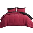 thumbnail image 6 of Aisbo 7 Pieces Red/Black King Bed Comforter Set with Sheets - Bed in a Bag with Comforter and All Season Sheets, Pillowcases, 6 of 8