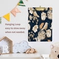 thumbnail image 6 of FMSHPON FlowersBirds Blue Vintage Clipboard Hardboard Wood Nursing Clip Board and Pull for Standard A4 Letter 13x9 inches, 6 of 7