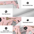 thumbnail image 6 of Pink Halloween Outdoor Rug for Patio/Deck/Porch, Non-Slip Large Area Rug 3 x 5 Ft, Cat Bat Ghost Pumpkins Indoor Outdoor Rugs Washable Area Rugs, Reversible Camping Rug Carpet Runner, 6 of 8