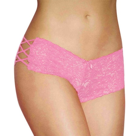 

Zerlibeaful Underwear Women Plus Size Lingerie Erotic Panties Lace Hollow Out Briefs Underwear Solid Color Low Waist Lace Panties