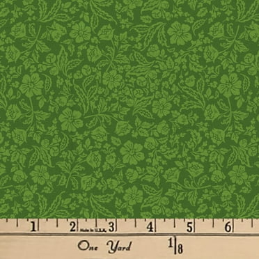 Waverly Inspirations 44" Cotton Paris Floral Sewing & Craft Fabric by the Yard, Green