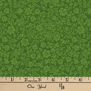 Waverly Inspirations Cut-by-the-Yard 100% Cotton Sewing & Craft Fabric, Paris Floral Green, 44 in Wide