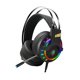 thumbnail image 1 of Auriculares con cable de 7.1 canales LED Auriculares ajustables brillantes para juegos Auriculares USB con paquete de bolsa de micrófono Kearding EL5070-02, 1 of 2