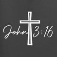 thumbnail image 5 of Wild Bobby John 3:16 Cross Inspirational/Christian Women Graphic Tee, Charcoal, Medium, 5 of 5