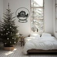 thumbnail image 3 of LaModaHome Living Room Decor, Custom Metal Sign, Snow Globe Inspired, Matte Metal Wall Art for Modern Home, Weatherproof Wall Hangings, Christmas GiftHome Decoration Gift -39.4"x43.3"/100x110.cm, 3 of 5