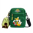 thumbnail image 3 of Bolsos de hombro de lona de Sonic The Hedgehog, bolsos de mensajero con estampado de lindas figuras de dibujos animados, bolsos de almacenamiento para teléfono cuadrados pequeños de Anime Kawaii, 3 of 5