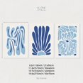 thumbnail image 3 of Set of 3 Blue Abstract Floral Gallery Wall Art, Vintage Botanical Aesthetic Prints, Mid Century Modern Wall Decor, Flower Canvas Posters, Ideal Gifts for Living Room, Bedroom, Bathroom, Toilet, Bar,, 3 of 4