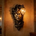 thumbnail image 5 of Large Medusa Wall Lamp,Mythical Greek God Sculpture with Glow,Accent Matte for Living Room,Bedroom (Wall Mounted Ambient Light), 5 of 6