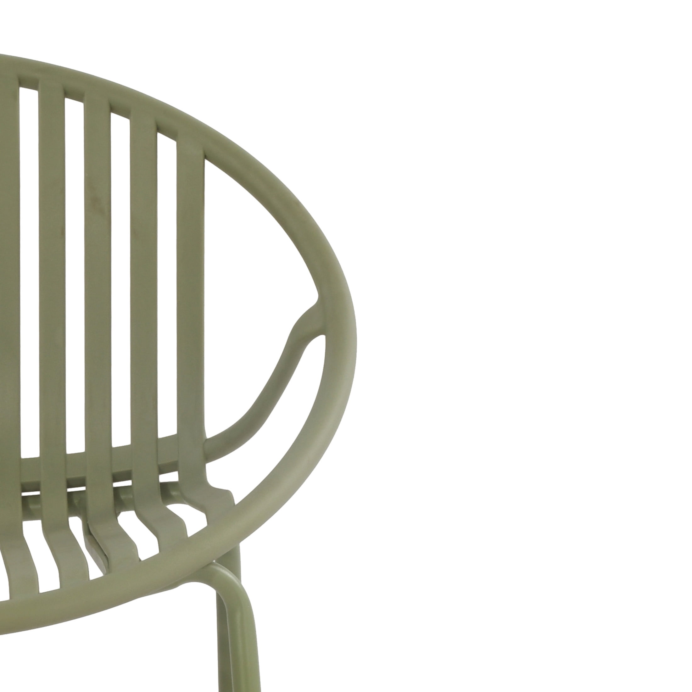 Christopher Knight Home Modern Stackable Patio Dining Chairs, Metal Legs and Plastic Backrest, Green, Set of 2