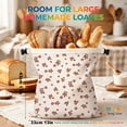 thumbnail image 3 of 1 Pack Beeswax Bread Bags for Sourdough Homemade Bread, XL Cotton Lining Sourdough Reusable Natural Beeswax Bread Storage Bag, Keep Fresh and Upgraded Large Capacity Portable-17 x 12.6 Inches, 3 of 9