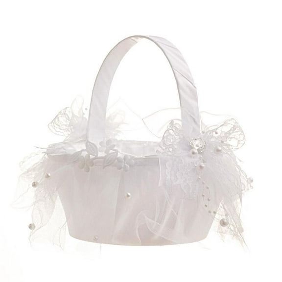 Zeiwohndc Flower Girl Baskets for Weddings Large Wedding Baskets for Flower Girls