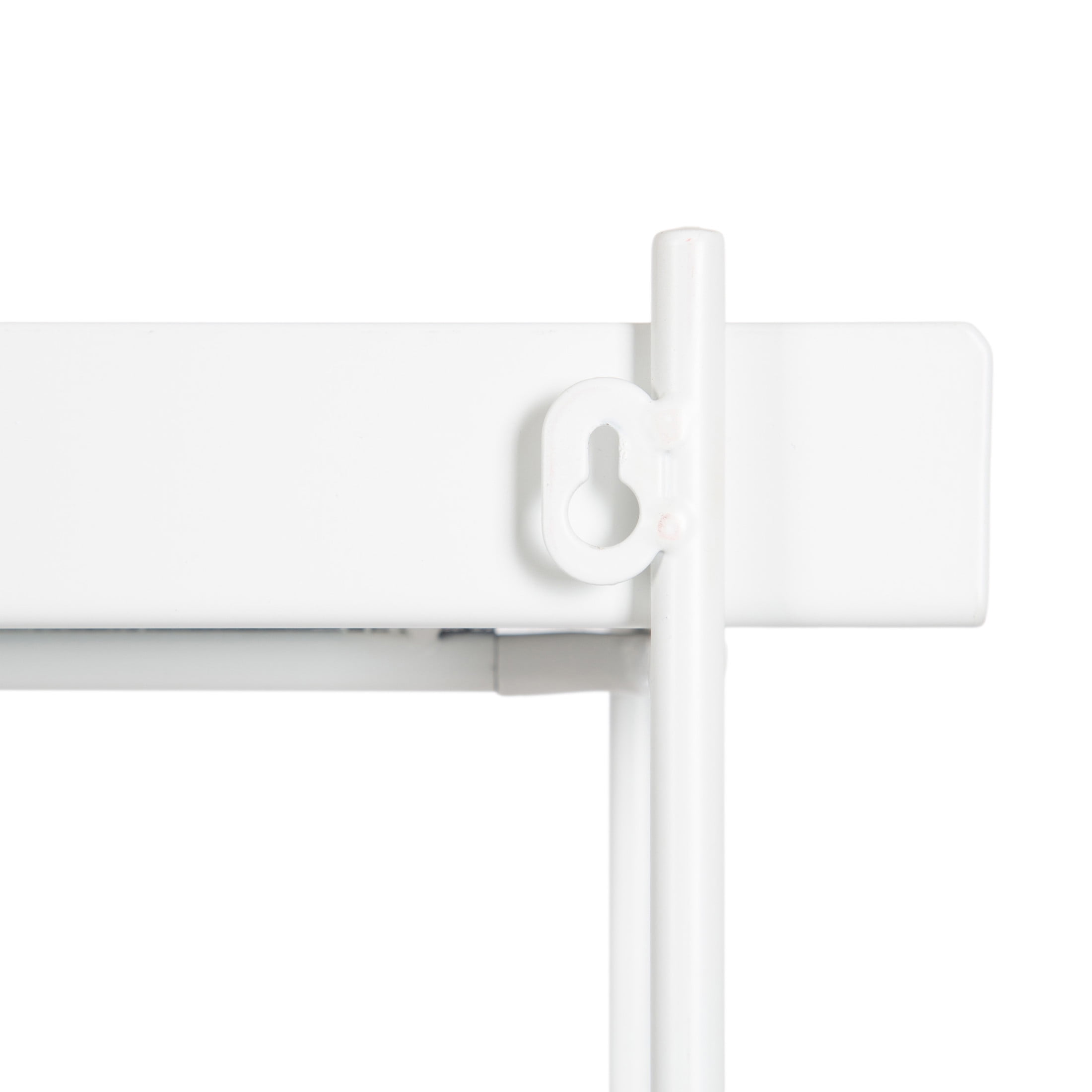 Kate and Laurel Dominic Modern Metal Bathroom Shelf, 20 x 7 x 30, White, Contemporary Sleek 3-Tier Floating Shelves for Wall Decor, Display, and Over Toilet Storage